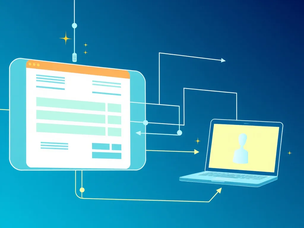 Detailed illustration of a digital invoice system showing connectivity with a regulatory authority, symbolizing e-invoicing integration