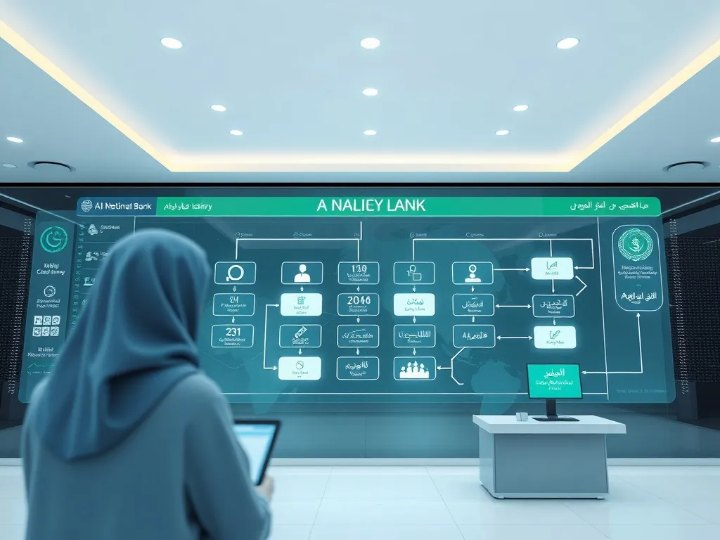 AI-driven application processing in Saudi National Bank, advanced technology, SME loan workflow automation, Arabic language model interface