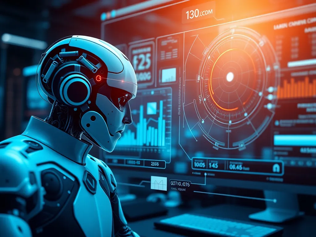 AI tools and strategies in financial operations, with digital interfaces highlighting forecasting and scenario modeling, futuristic, professional, high detail